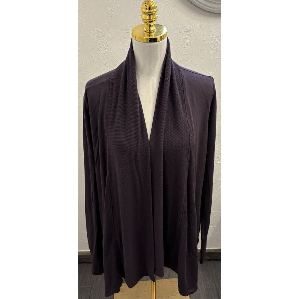 Athleta Women's Pranayama Purple Athletic Open Cardigan Thumbholes Size Medium